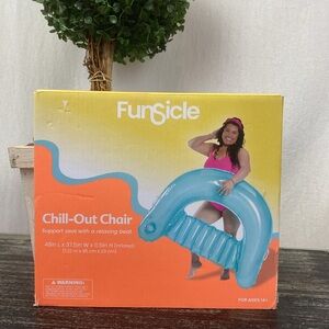 Funsicle Blue Blow Up Chill Out Water Chair